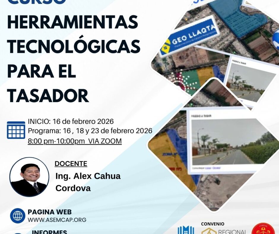 HRRAMIENTAS TECNOLOGCAS PARA EL TASADOR