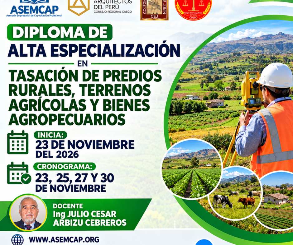 Diplomado en Tasación de Predios Rurales